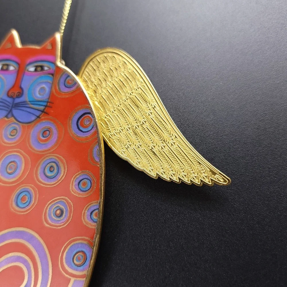 Laurel Burch SOPHIA Angeli-Cats Bradford Cat Angel Christmas Ornament‎ Porcelain - Picture 2 of 5